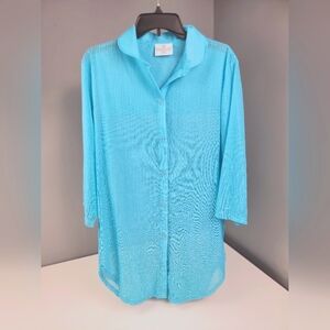 Solar Veil sun protection button up blouse - Beach Outdoor
